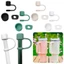 TOPTOOLCX Ống Hút, Nắp Ống Hút Lục Giác Bằng Silicon Chống Bắn, Bộ 3 Đồ Uống Chống Bụi Ống Hút Topper