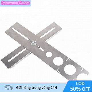 【COD】Thước Lấy Dấu Khoét Lỗ Trên Gạch Men, Kính – Inox 201 Không Gỉ, Dụng Cụ Định Vị Khoan Lỗ
