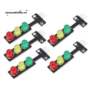 Bộ 5 Đèn Giao Thông Mini LED DC 5V 5MM Mô Đun Màn Hình DIY Project Kit, Hệ Thống Giao Thông Mô Hình Đèn Giao Thông