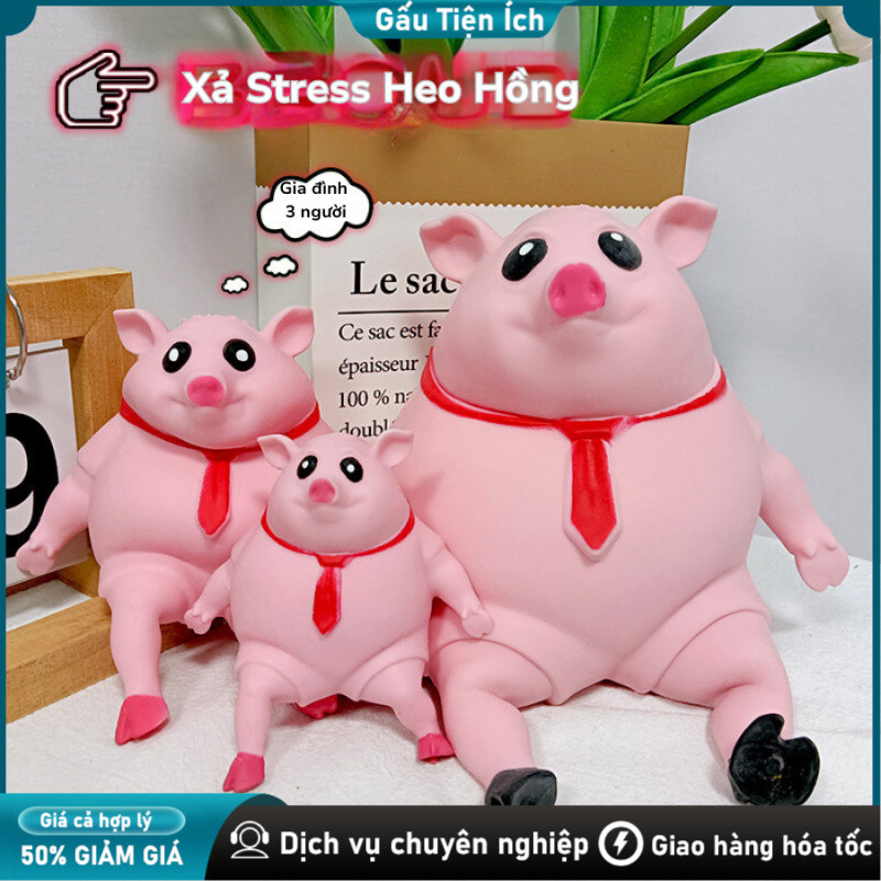 Đồ chơi squishy Giảm Stress Hình Heo Hồng Dễ Thương Cho Bé heo dẻo đồ giảm stress đồ xả stress xả stress