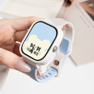 Dây đeo đồng hồ mỏng kèm vỏ bảo vệ cho Xiaomi Redmi Watch 4/3/3 Active/Lite, chất liệu silicon thay thế