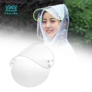 Mũ áo mưa Mũ nhẹ có thể tháo rời có thể tái sử dụng Áo mưa Bảo vệ mặt