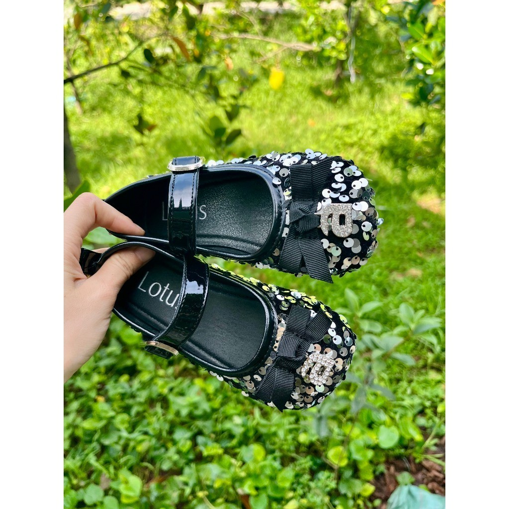 giày búp bê cho bé gái giày bệt size 27 - 37 cho bé đi học đi chơi mềm êm chân kim sa lấp lánh điệu đà công chúa 9637