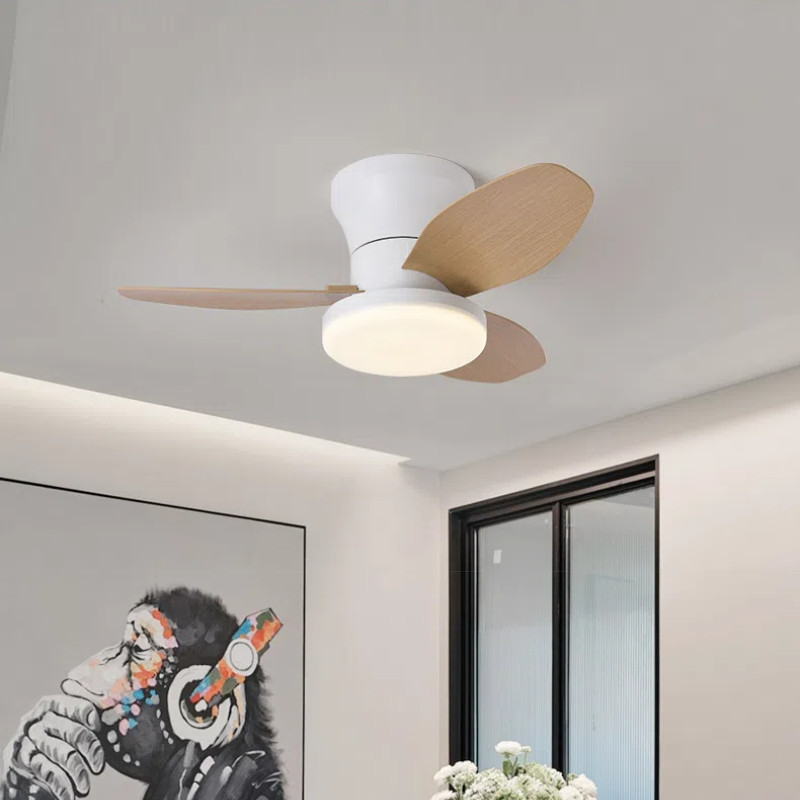 Phong Cách Retro Nhà Hàng Quạt Trần Đèn Quạt Trần Có Điều Khiển Từ Xa 6 Tốc Độ Có Thể Điều Chỉnh Đèn Led 3 Màu Có Thể Điều Chỉnh Thích Hợp Cho Nhà Bếp Phòng Khách