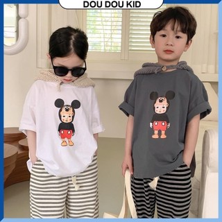 AP08 - Áo Phông Em Bé Cho Bé Trai Bé Gái 11-35kg Chất Cotton Cao Cấp QC Cổ tròn
