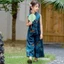 ✿ Trẻ em Trung Quốc Hanfu Trang phục truyền thống cho trẻ em Bộ quần ống rộng không tay in hoa cho bé gái
