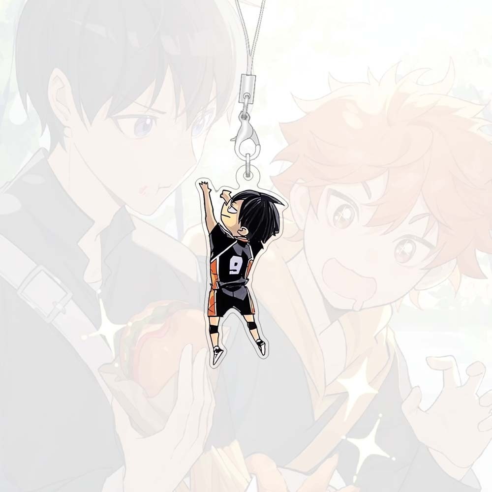 Dây Đeo Điện Thoại Haikyu Q Phiên Bản Hoạt Hình Ngoại Vi Acrylic Mặt Dây Chuyền Túi Quyến Rũ Phụ Kiện Điện Thoại