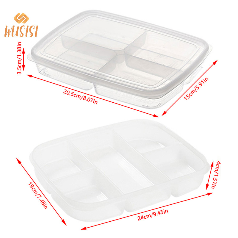 [Wusisi] Hộp Bảo Quản Thực Phẩm Trái Cây Ngăn Di Động Tủ Lạnh Tủ Đông Sắp Xếp MỚI