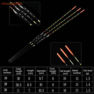 Cheehbh Phao Câu Cá Gỗ Huỳnh Quang Độ Nhạy Cao Bobber Dạ Quang Phao Đánh Dấu Đậm Câu Cá Phao Phụ Kiện Câu Cá VN