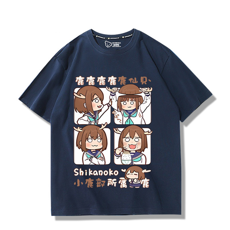 My Deer Friend Nokotan Torako Koshi Noko Shikanoko Cosplay vải 3D mùa hè Áo thun Anime tay ngắn hàng đầu
