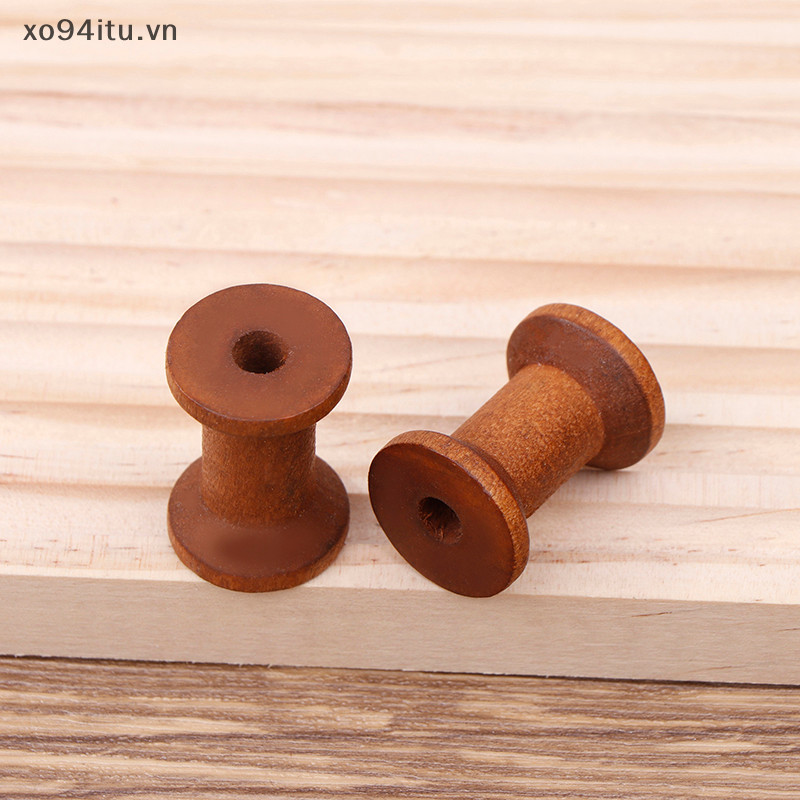 Xoitu 10 Chiếc Vintage Cuộn DIY Cuộn Người Tổ Chức Cho May Ruy Băng Twine Gỗ Thủ Công Dụng Cụ Ren Dây Cuộn Dụng Cụ Làm Việc VN