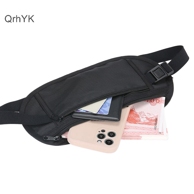 Nhà Máy Thời Trang 1PC Đa Năng Thể Thao Eo Túi Thắt Lưng Tiền Cho Du Lịch Nữ Và Nam Mỏng Ẩn Ví Du Lịch Điện Thoại Di Động Túi Chống Trộm QrhYK