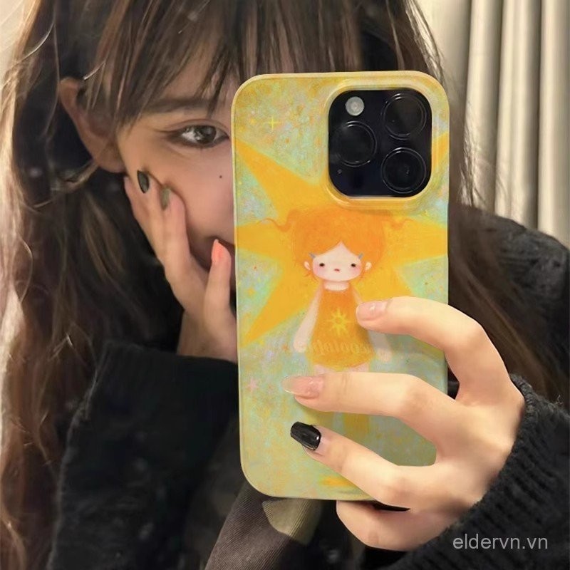 Ốp điện thoại ngôi sao cho bé gái QYJS dùng cho IPhone 11 12 PRO 13 14 15 ProMax 7 8 plus X XR XR XSMAX SE 15 14 PLUS Vỏ Cứng Chống rơi Vỏ bảo vệ cho bé gái ZISO