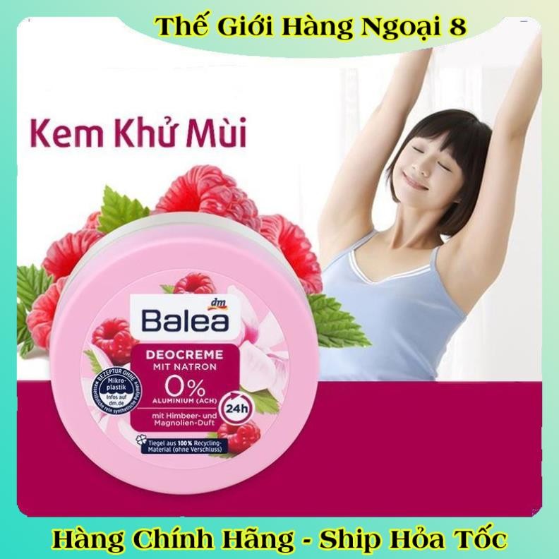 Kem khử mùi hôi nách, lăn khử mùi Balea Deocreme với baking soda, 50ml - Nội địa Đức Đủ Bill