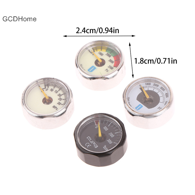 Đồng hồ đo áp suất siêu nhỏ GCDHome | Chủ đề M10 M8 | 5mpa 10MPA 20MPA 30MPA 35MPA 40MPA 300BAR 3500PSI 5000PSI 6000PSI HOT