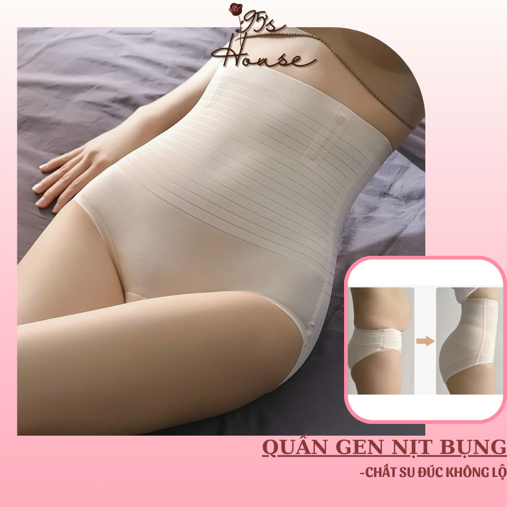 Quần gen nịt bụng su đúc không viền chống lộ 2 thanh chống cuộn QG02-1 [95's House]