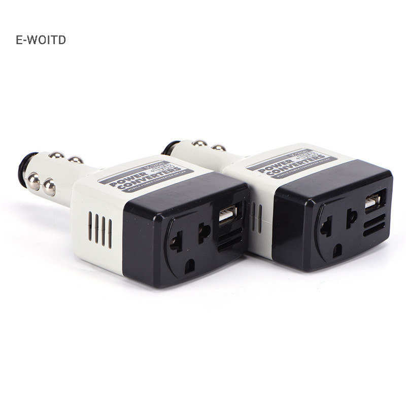 Bộ chuyển đổi sạc tự động E-WOITD Bộ chuyển đổi 12V sang AC 220V Nguồn sạc di động có USB HNVN