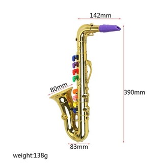 Đồ chơi saxophone trẻ em DAMAO, Đồ chơi nhạc cụ mô phỏng 8 tông màu, Biểu diễn sân khấu với âm thanh lớn Giáo dục bằng giọng nói lớn Đồ chơi saxophone Mini Học tập