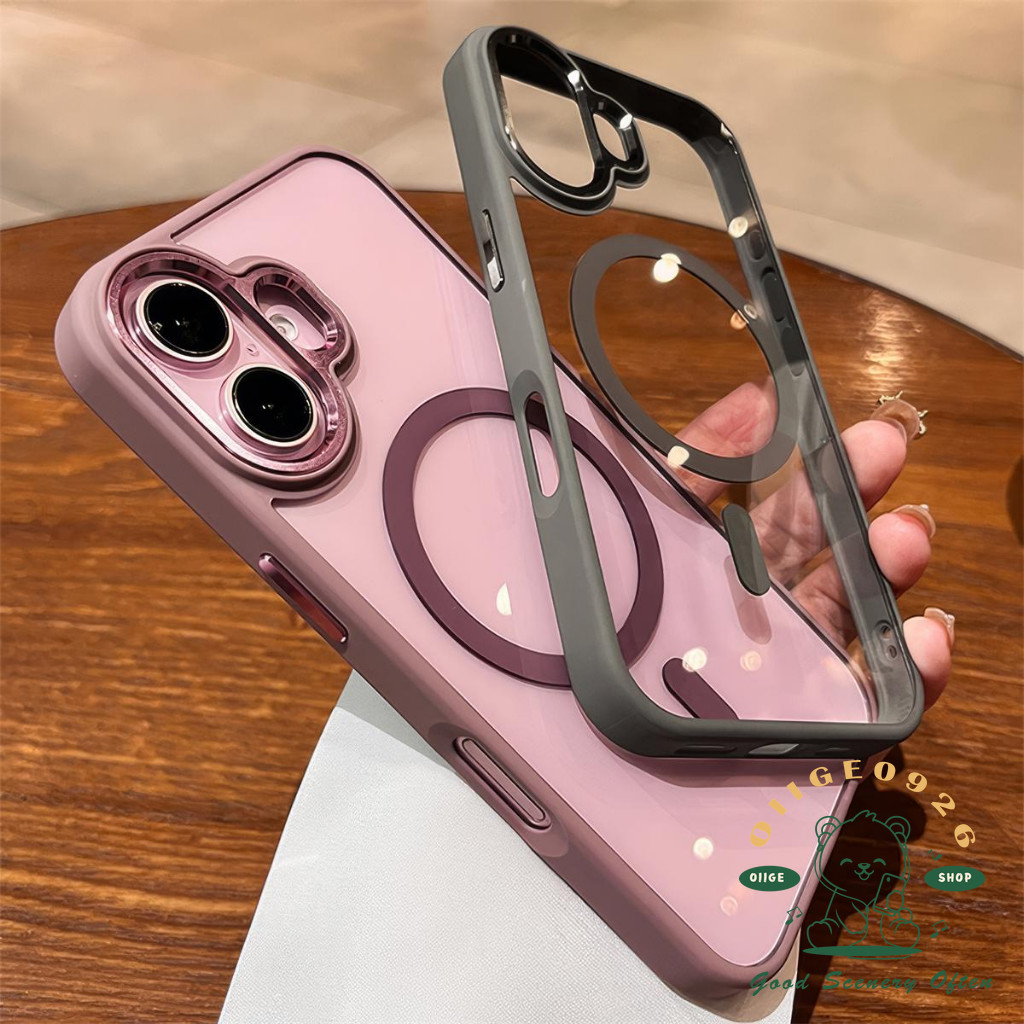 Ốp điện thoại từ tính cảm giác Acryli iphone15 Pro Max 14 13 cho vỏ iPhone vỏ mềm silicon TPU chống sốc