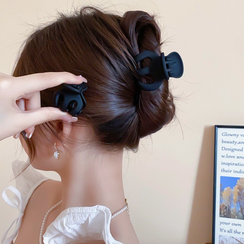 Kẹp Tóc Chữ Wave Matte Phong Cách Hàn Quốc Thanh Lịch, Dùng Hằng Ngày và Đa Năng