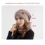 Bộ khăn quàng cổ mũ JVSUB, Mũ beanie mềm lót lông cừu dày, Máy hâm nóng cổ ấm áp chống gió cho mùa thu đông