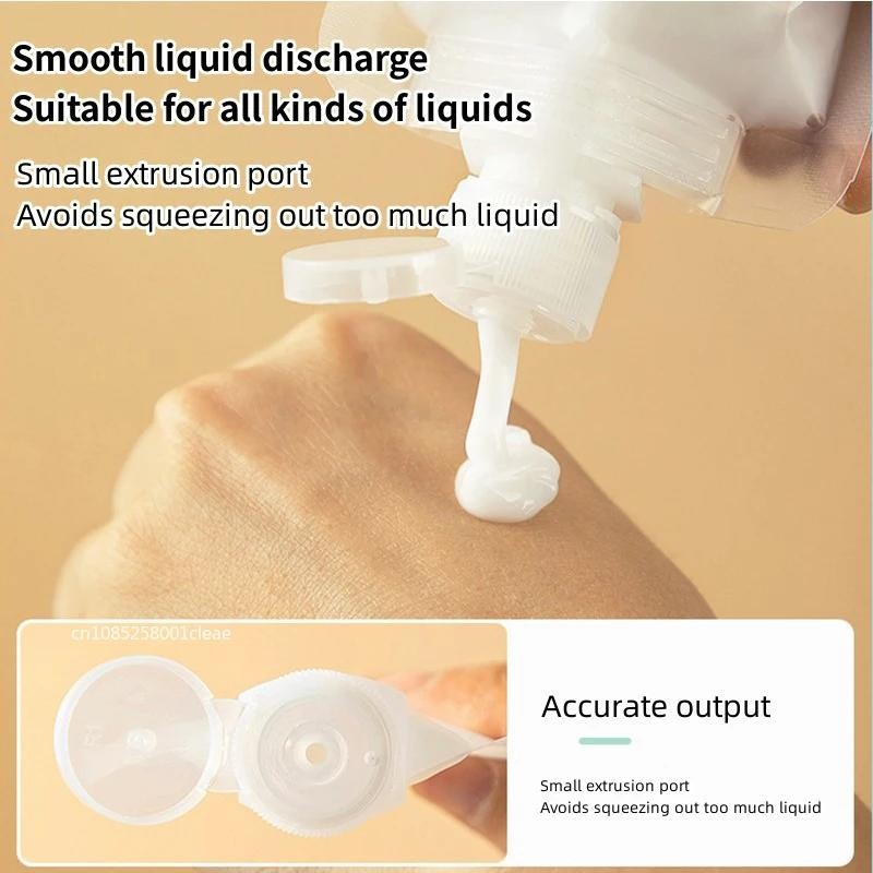 30 / 50 / 100ml Túi đóng gói có thể đổ lại Du lịch Essentials Lotion Mỹ phẩm Dầu gội Sữa tắm Túi xách tay Chai chất lỏng trang điểm