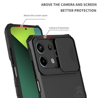 Dành Cho Redmi Note 13 Pro 5G Ốp Lưng Có Trượt Camera Chân Đế Chống Sốc Bảo Vệ Siêu Mỏng