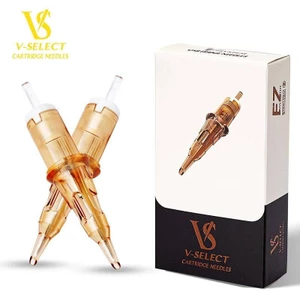 Ez V-select Tattoo Cartridge Kim #12 Kim xăm hình tròn 0.35mm cho máy xăm hộp mực 20 cái / hộp - Kim xăm