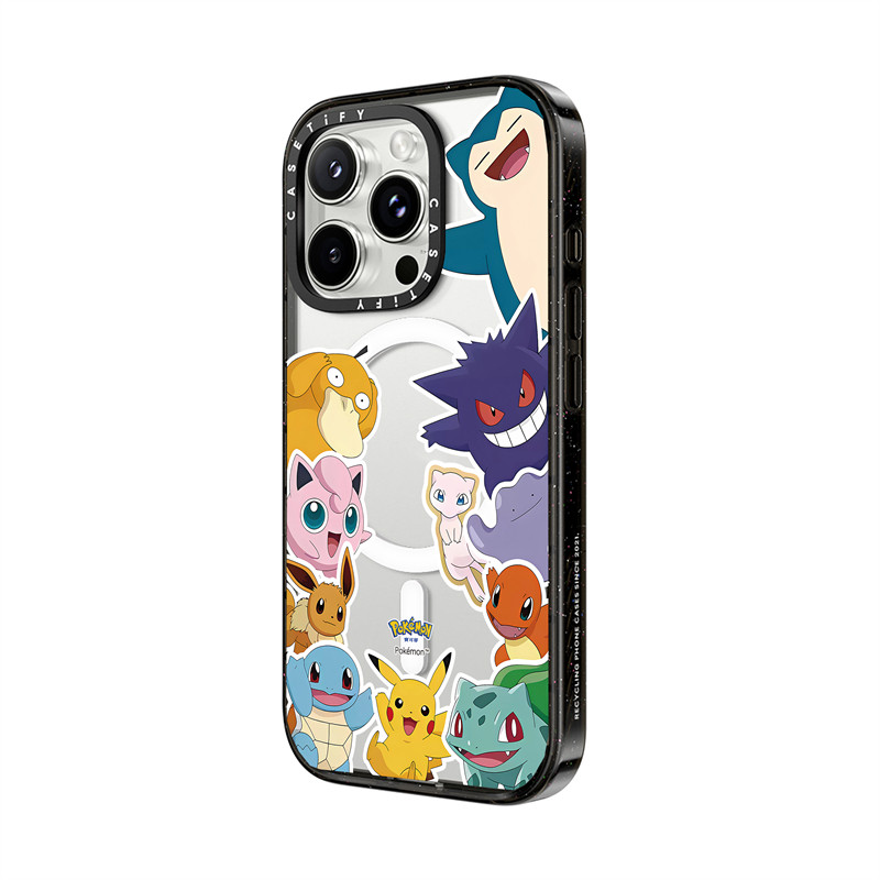 Casetify X Pok é mon Ốp lưng Acrylic cứng hút từ tính cho Apple IPhone 12 13 14 15 16 Pro Max Plus có hộp