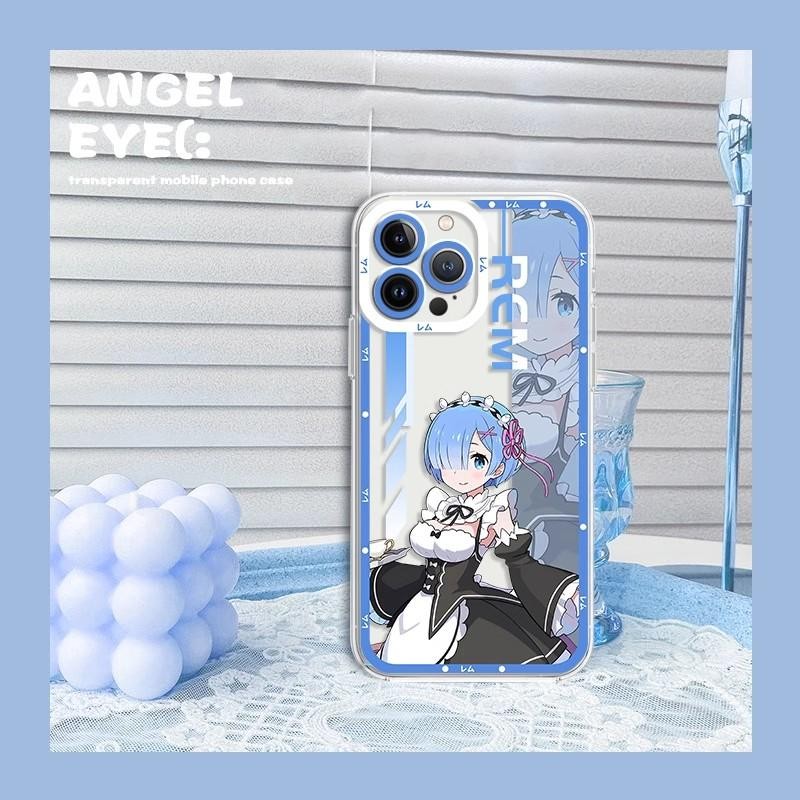 Anime RE Zero Dễ Thương Rem Ram Emilia Ốp Lưng Điện Thoại Di Động Cho Xiaomi Redmi Note 13 Pro 12 11 10 Plus 13C 12C 9C 9A A3 Vỏ Điện Thoại Mềm Dễ Thương Silicon Trong Suốt