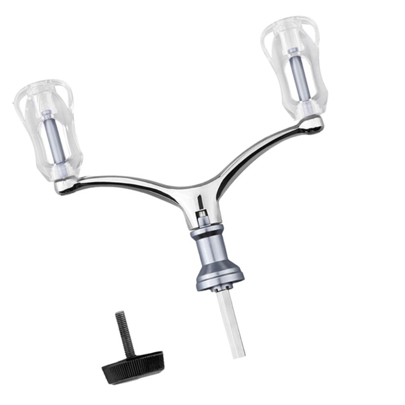 ELEGA Tay Cầm Máy Câu Đôi Hợp Kim Nhôm, Nâng Cao Độ Chính Xác Cho angling