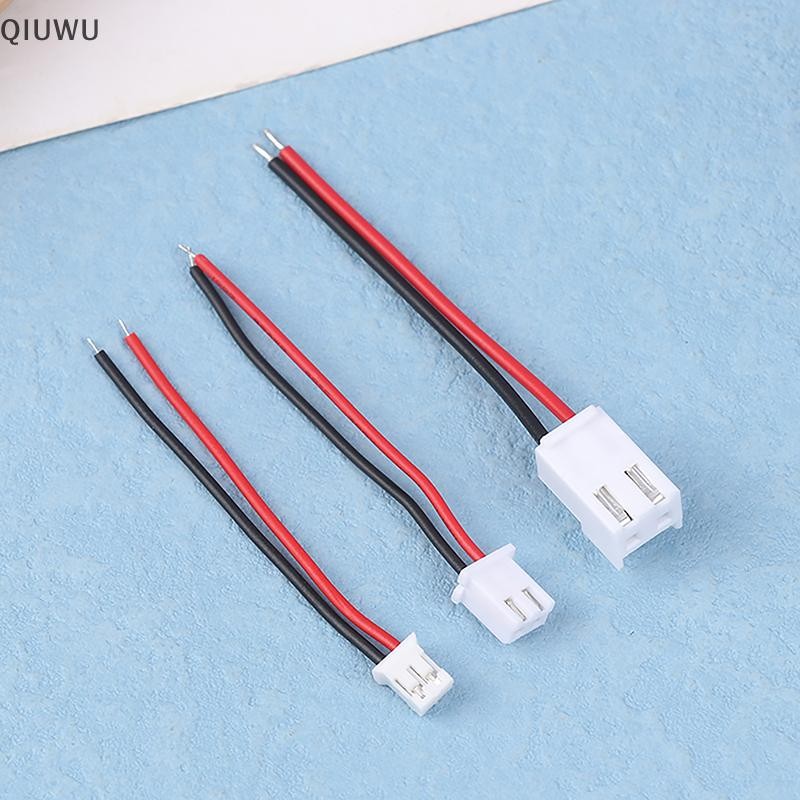 QIUWU 10 Cái Nhỏ JST 1.0 / 1.25 / 1.5 / 2.0 / 2.54 / 3.96mm PH 2.0mm XH 2.54mm 2 Pin Nam Nữ Cắm Jack Kết Nối Dây Cáp.