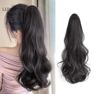 Luimo Tổng Hợp Dài Xoăn Đuôi Ngựa Tóc Giả Xoăn Đuôi Ngựa Tóc Giả Giả Lông Tơ Tóc Có Thể Bện SBS