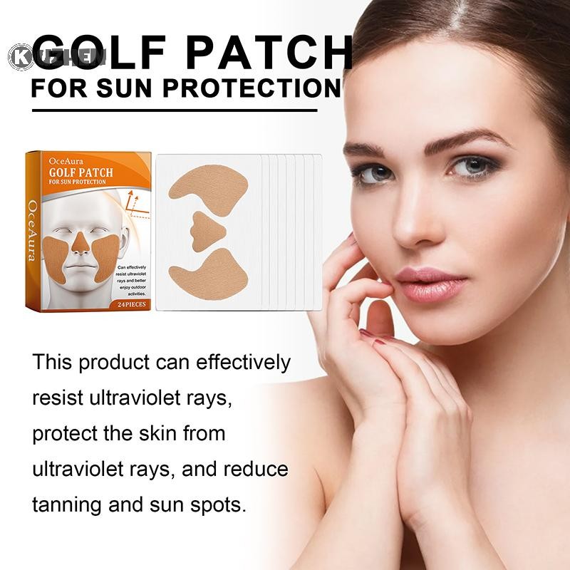 Kuzhen 24 Miếng Mặt UV Chống Nắng Dưỡng Ẩm Thoáng Khí Cho Golf, Đi Biển, Du Lịch HOT