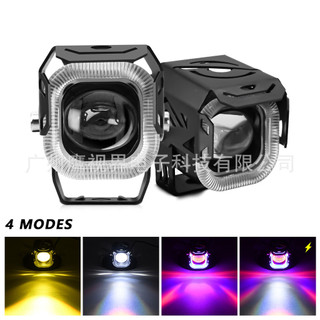 Đèn led xe máy Tricolor xa ánh sáng nhấp nháy Mắt thiên thần