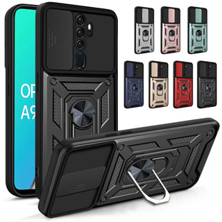 OPPO A52020 A92020 A9 A5 2020 A11 A11X CPH1937 CPH1939 CPH1941 PC mới chống rơi và biến áp chống sốc Vỏ điện thoại giá đỡ vòng di động vỏ cứng