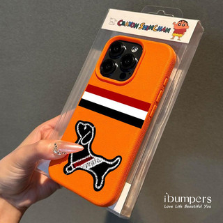 ibumpers Ốp Điện Thoại iPhone Hàn Quốc Hợp Thời Trang Dachshund Thêu Họa Tiết Cho IPhone 16 15 14 12 13 11 Pro Max IP 7 8 Plus X XS XR Ốp Lưng Mỏng Silicon Mềm Da Họa Tiết