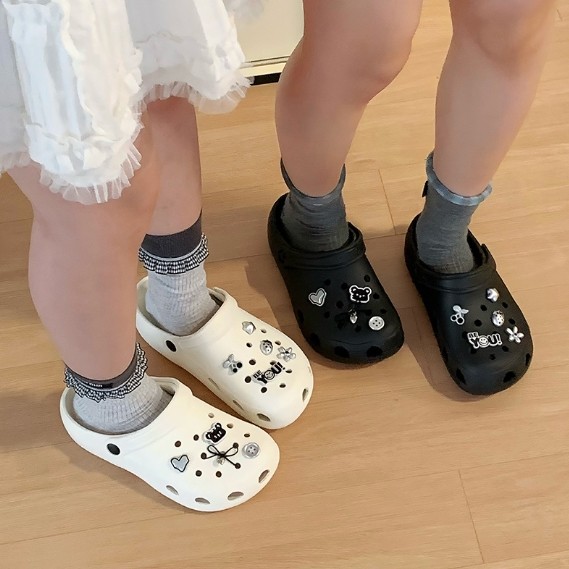 XIXITIAO Dép Gấu Bạc Dễ Thương Dép Nam Nữ Cặp Đôi Mùa Hè Đế Mềm Dép Ngoài Trời