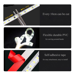 Đèn LED dải siêu mỏng 220V COB Tự dính Chiếu sáng tuyến tính Ruy băng LED linh hoạt Cool Warml Trắng chống nước Trang trí ngoài trời