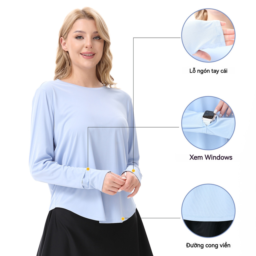 Leikefitness - Quần Áo Chống Nắng Ice Silk Mùa Hè 2025, Thoáng Khí và Bảo Vệ Tia UV
