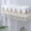 Ống bảo vệ điều hòa không khí ROLY, Vỏ chống bụi điều hòa không khí chống gió, Trang trí nội thất Ren thêu hoa có thể giặt được Túi bảo vệ Textil tại nhà