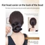 SAVORBOX Bun Head Tóc Giả, Tóc Tổng Hợp Lông Tơ Kẹp Móng Vuốt, Có Dây Buộc Tóc Nâu Tóc Nữ