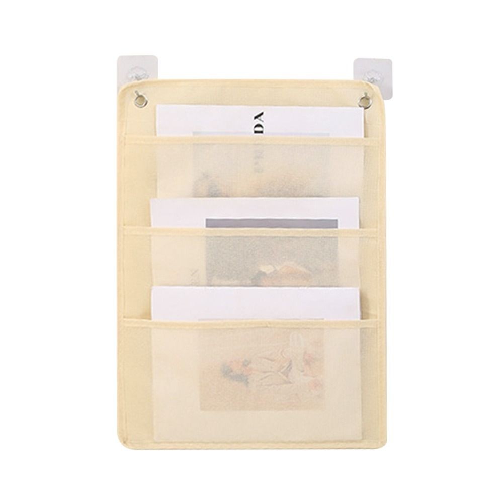 Túi lưu trữ treo tài liệu HOBBYIN, Tệp treo 3 / 6 / 9 lớp bằng vải không dệt, Biểu đồ bỏ túi dung lượng lớn đa chức năng Túi treo cạnh bàn bền dành cho học sinh