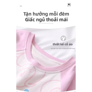 Bộ đồ ngủ bé gái My Little Pony Bộ đồ ba mảnh-Bộ đồ mặc nhà ngắn tay mùa hè phong cách mỏng dành cho trẻ em