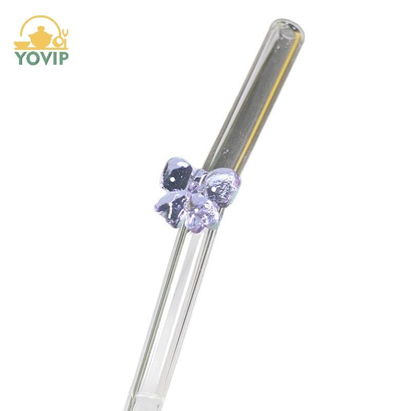YOVIP 1 8mm, Ống Hút Uống Có Thể Tái Sử Dụng Dễ Thương Ống Hút Chịu Nhiệt Cho Tiệc Lễ Hội Tiệc Cưới Cocktail Bar Bãi Biển VN