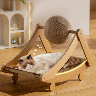 Giường cào mèo 3 trong 1, Giường cào mèo Sisal có đồ chơi Giường mèo Đồ nội thất cho mèo cho động vật nhỏ Puppy