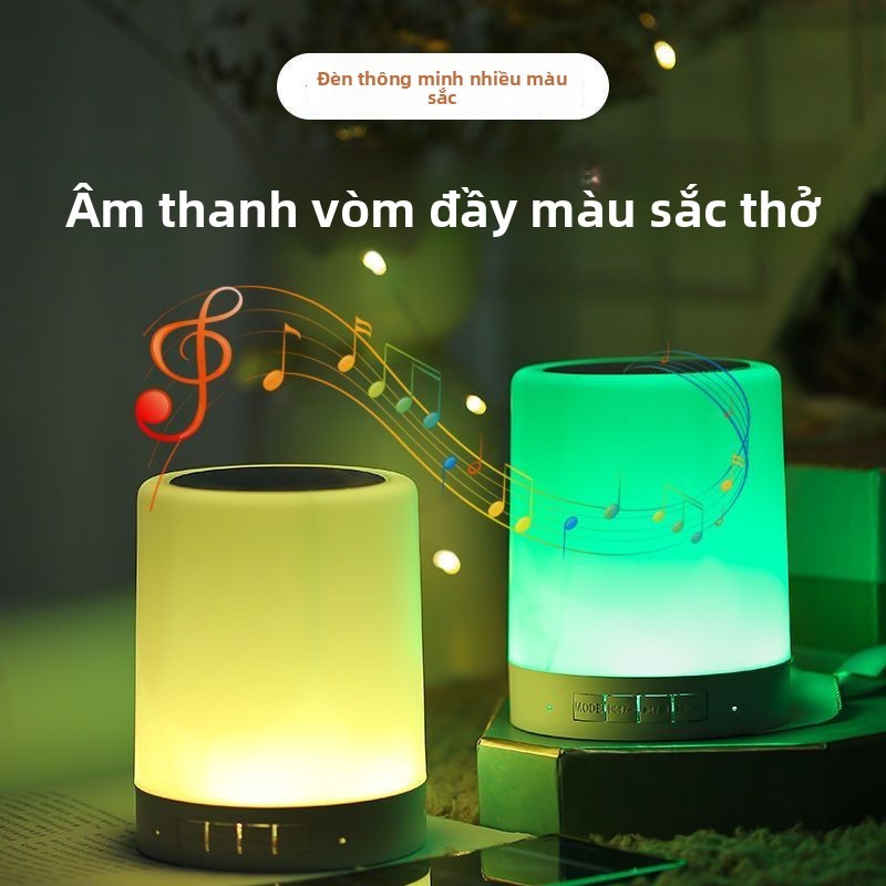 Đèn Ngủ LED Loa Bluetooth Đa Năng - Chuyển Màu Vỗ Tay - Hỗ Trợ Nghe Nhạc & Trang Trí Phòng - Hàng Hot