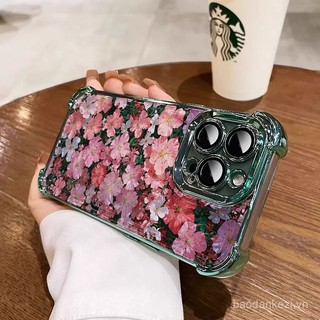 Ốp Lưng Hoa Màu Hồng 3 In1 Cho Redmi 13X A5 10 10C 12 12C 13C 14C Vỏ Điện Thoại Mềm Chống Rơi Vỏ Bảo Vệ Dễ Thương DOVQ