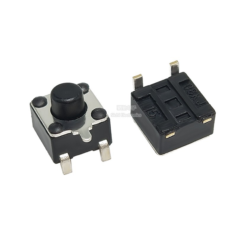 4.5 * 4.5 Tact Switch 3 Pin Bên Ba Pin Cắm Trước Phía Sau Miếng Dán Bên Miếng Dán Ngang Bên Báo Chí 3.5 / 3.8 / 4.3 / 6 / 8