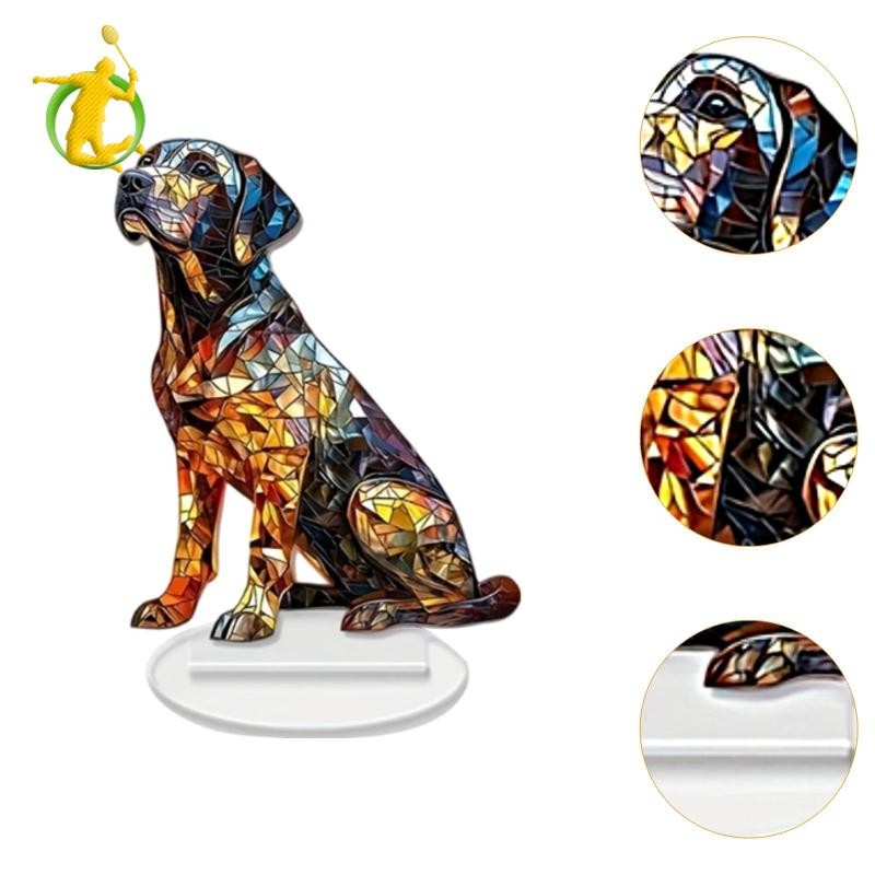 Nhà Bếp Tinh Tế Acrylic Labrador Chó Trang Trí Độc Đáo DIY Trang Trí Để Bàn Trung Tâm Động Vật Trang Trí Cho Ngày Lễ Kệ Trưng Bày Góc Nhà